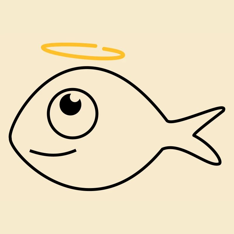 Fisch Ronny der Engel
