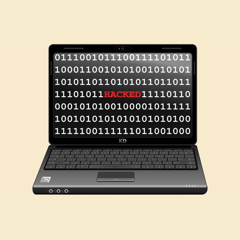 Laptop gehackt