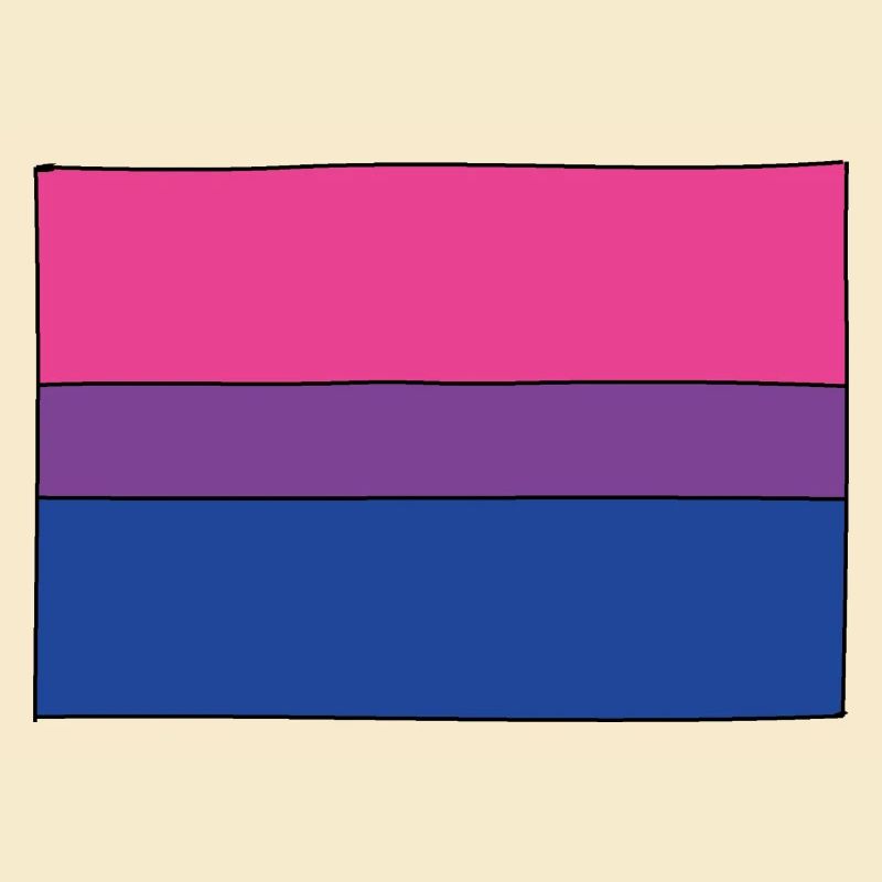Bisexual Flagge