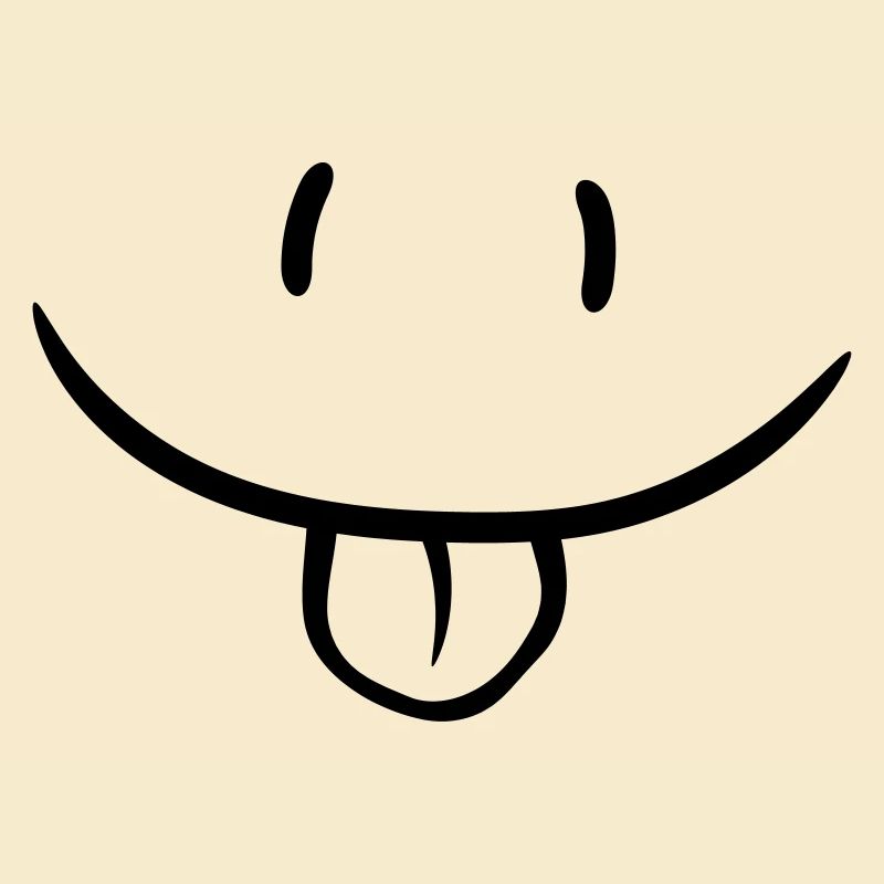 Comic face naughty