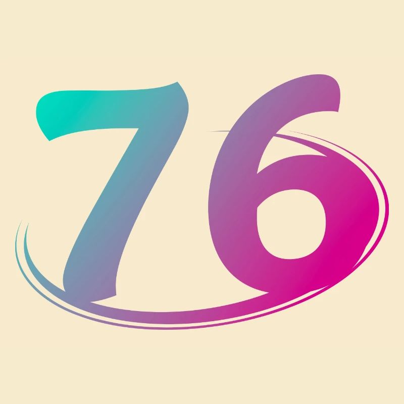 Number 76 multicolor