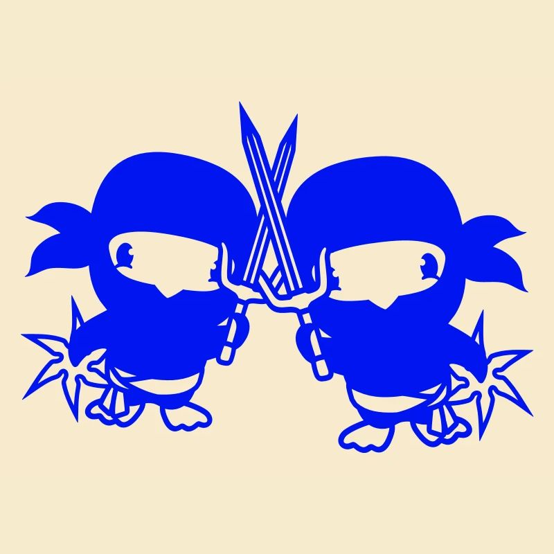 2 Oiseaux Ninja Fighter Assassin Épée Ninja Star