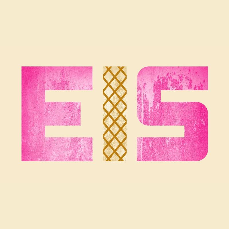 Eis Waffel Eisdiele Eiscreme Eiskrem Sommer pink