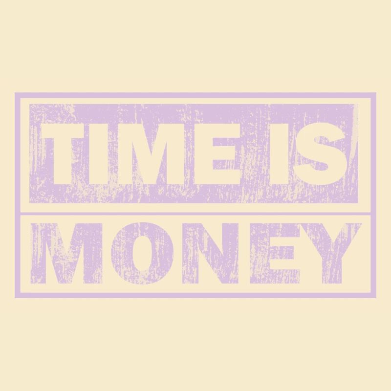 Zeit ist Geld Neon-Panel