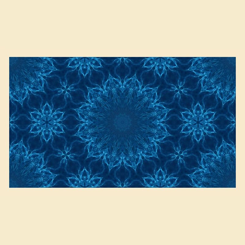 Blue Ocean Mandala Pattern – Abstract Water Kaleid