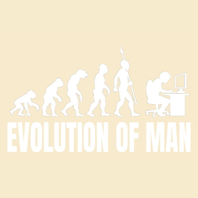 Programmer Computer Freak Evolution Retro
