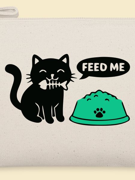 Hungrige Katze Futternapf Grafik