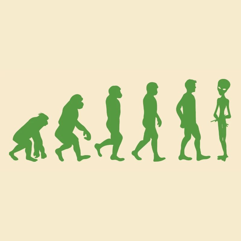 Alien / Area 51 / UFO: Evolution - Monkey - Human -