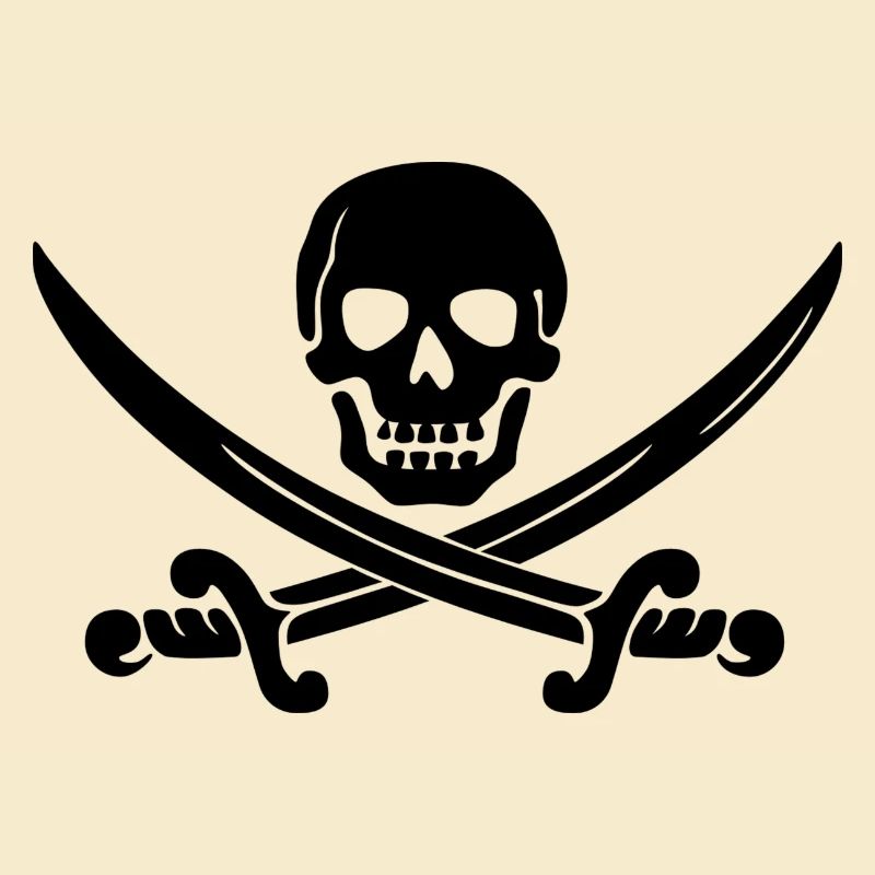 Totenkopf Säbel Pirat