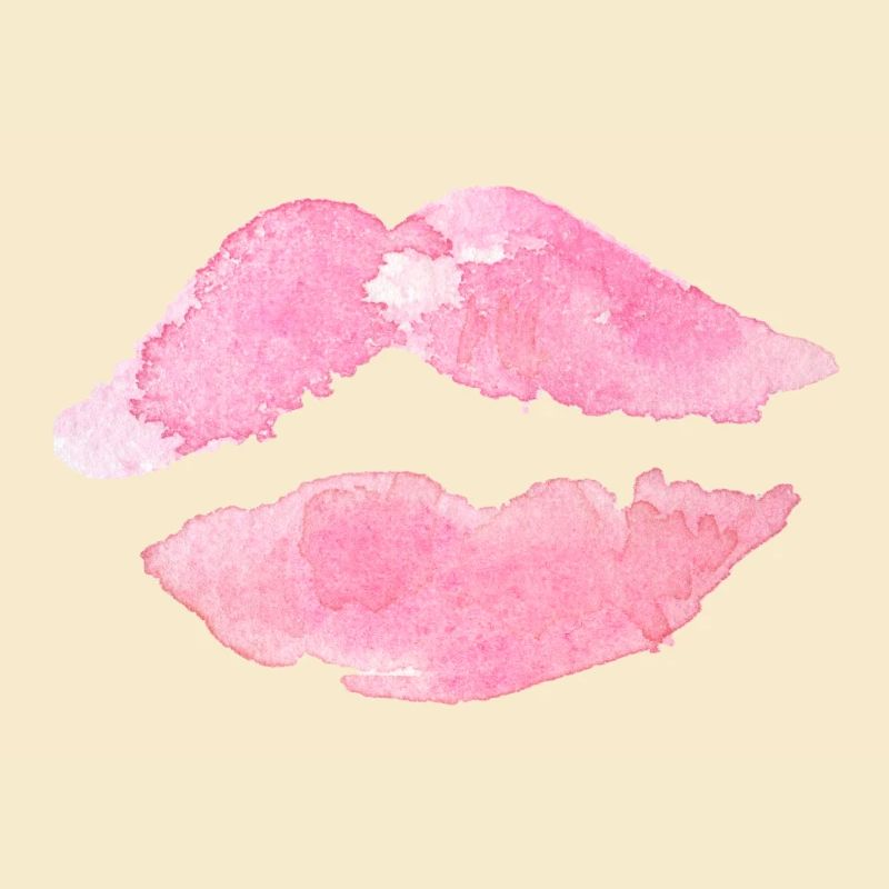 Bouche Lèvres Rose Baiser Idée Cadeau