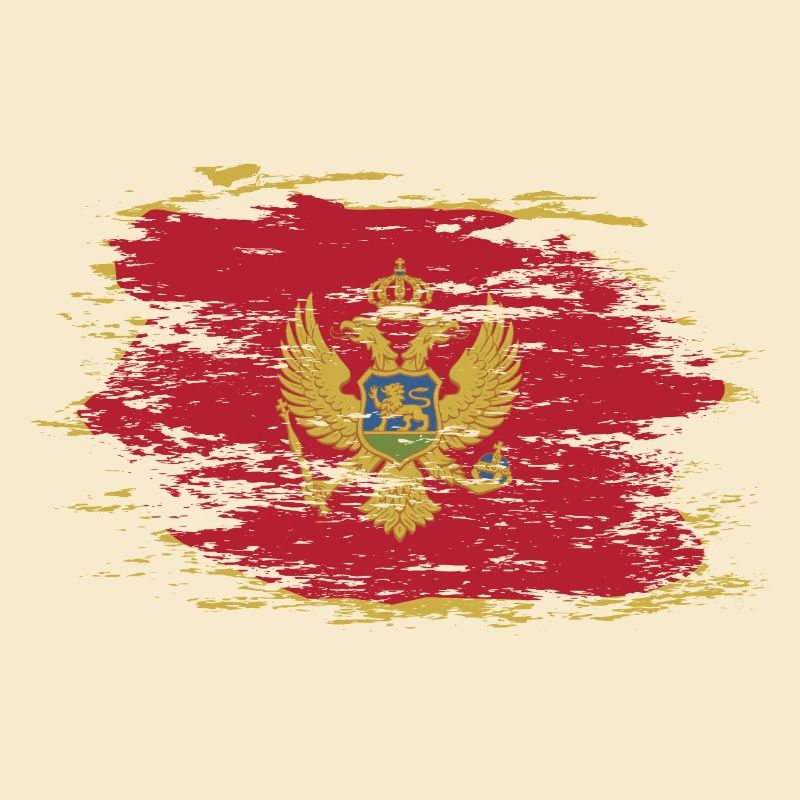 Drapeau du Monténégro utilisé