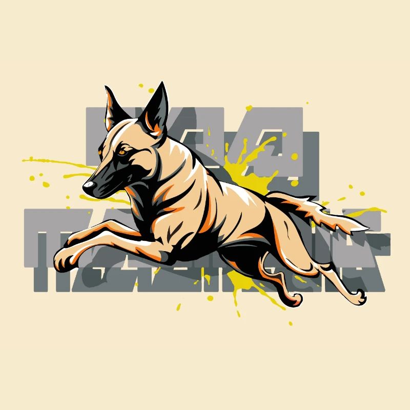 Malinois Hund Springen