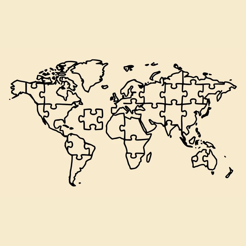 Carte du monde Puzzle Earth Global