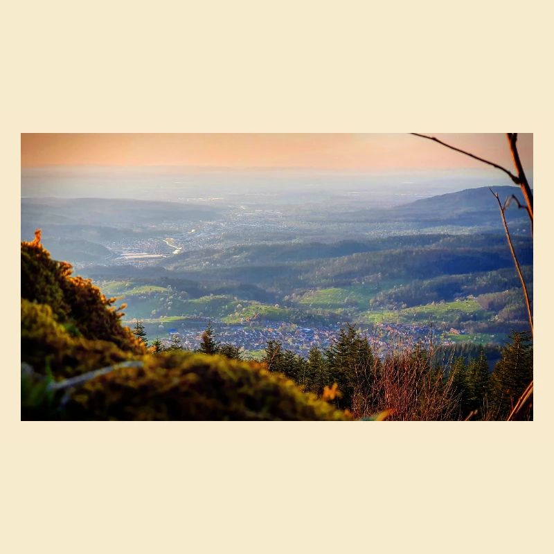 Abendpanorama Berglandschaft