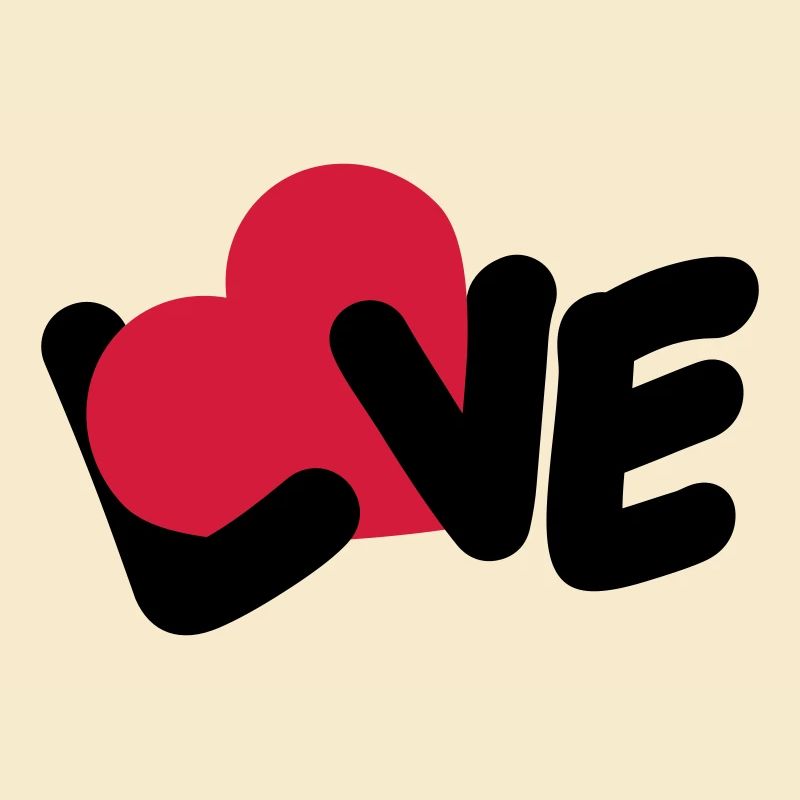 Love Text Valentinstag Logo Herz Liebe Statement