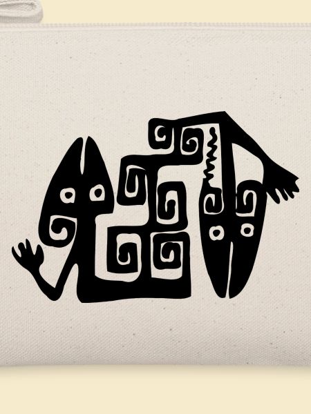 Lizard Illustration Ethno Style