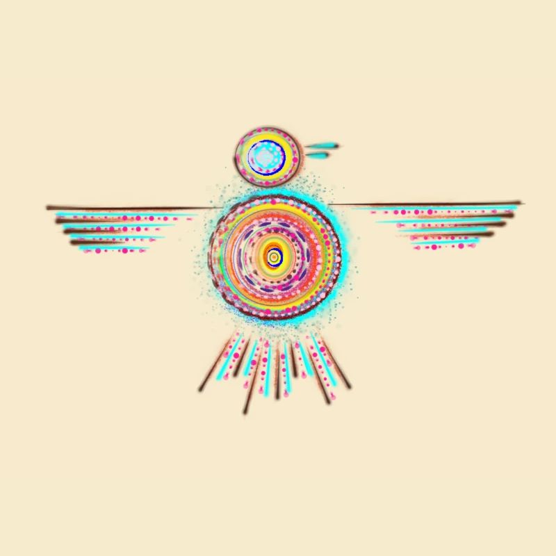 Bunter Vogel