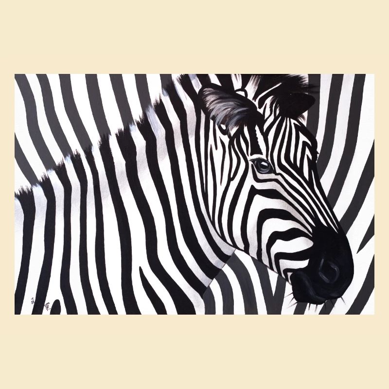 Poster Zebra 90x60 quer