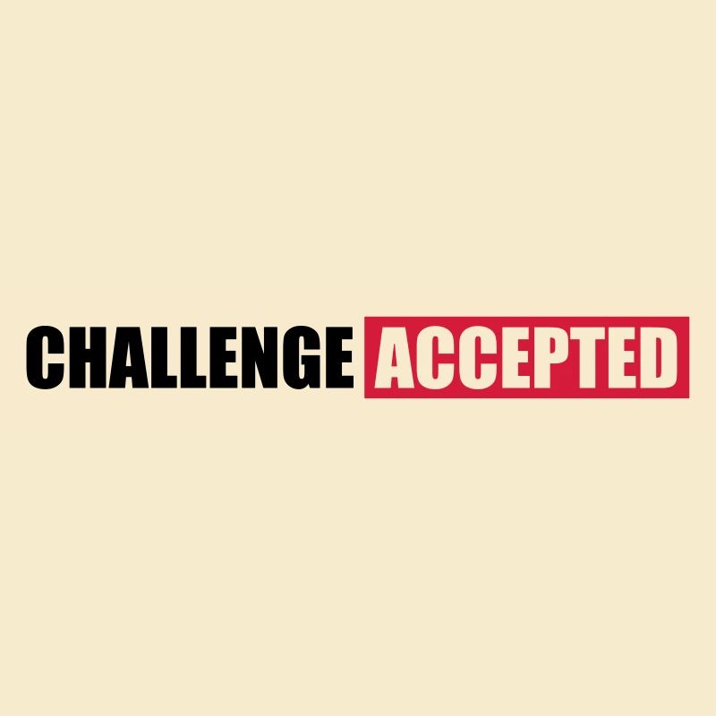 Challenge Accepted Text Design