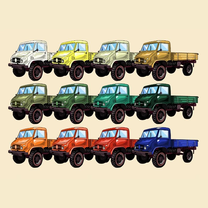 Farbpalette Unimog - Oldtimer - Regenbogen anders
