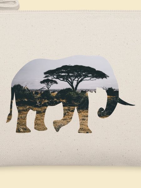 Elefant Savanne Silhouette