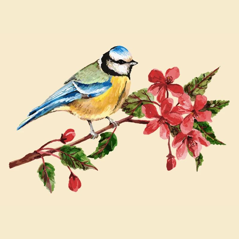 Bunter Vogel