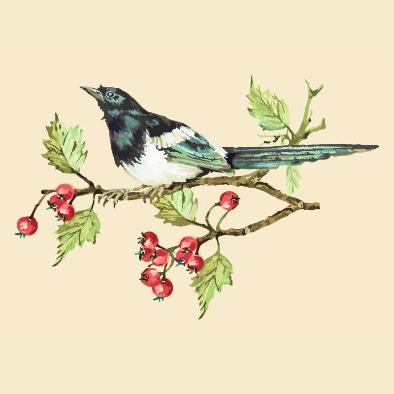 Bunter Vogel