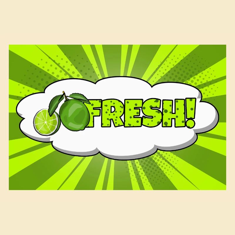 Fresh Comic Style Bubble Graffiti Lettering