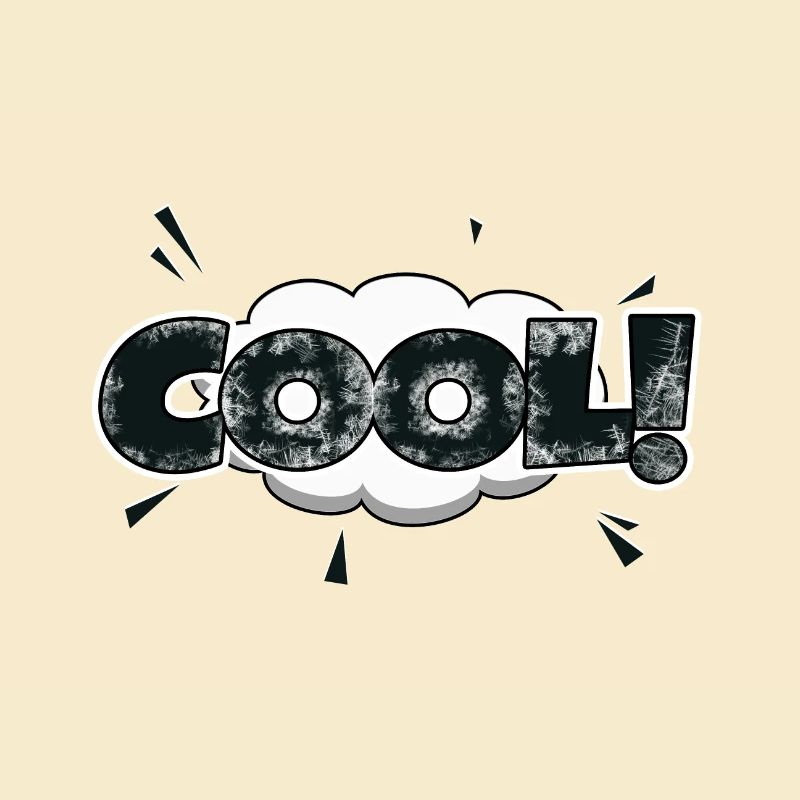 cooler Comic Style Bubble Graffiti Schriftzug