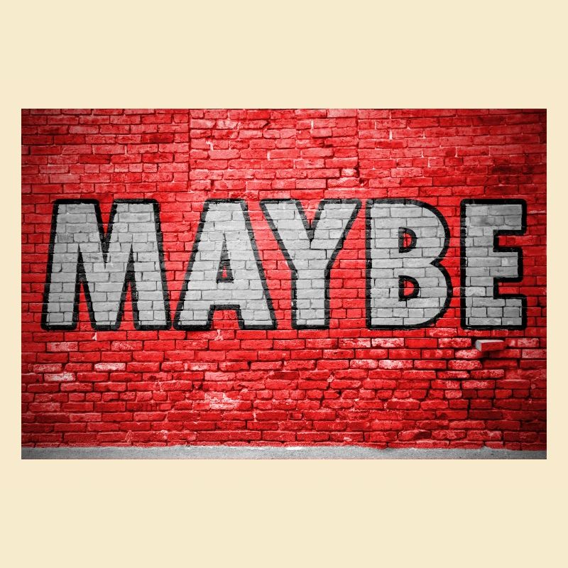 Maybe Brick Wall Graffiti