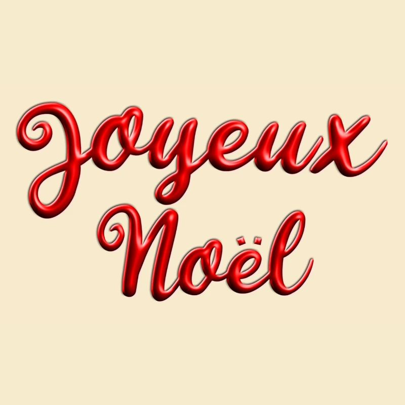 Joyeux Noël Script Rouge