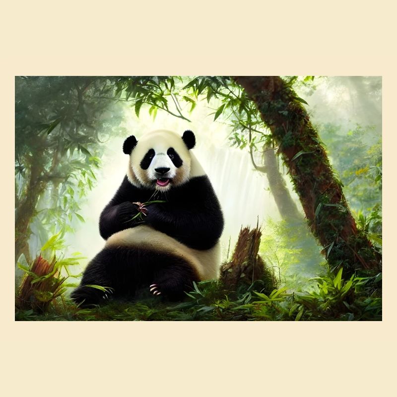 Panda im Wald