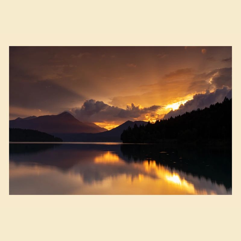 Abendrot am Walchensee