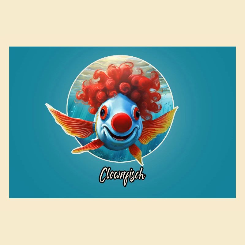 Pun ambiguous german expression - Clownfisch