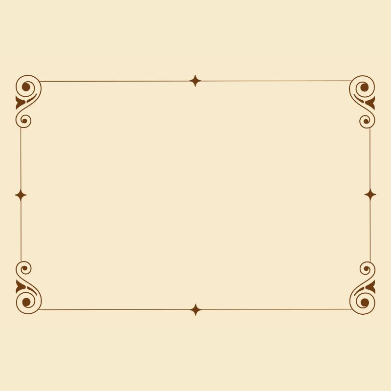 Nostalgia Frame, Square, Ornament