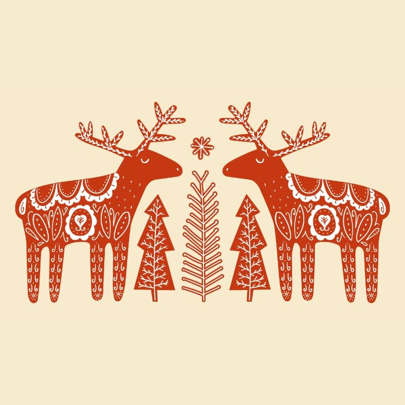 Zwillingsrentier-Weihnachtsvolk