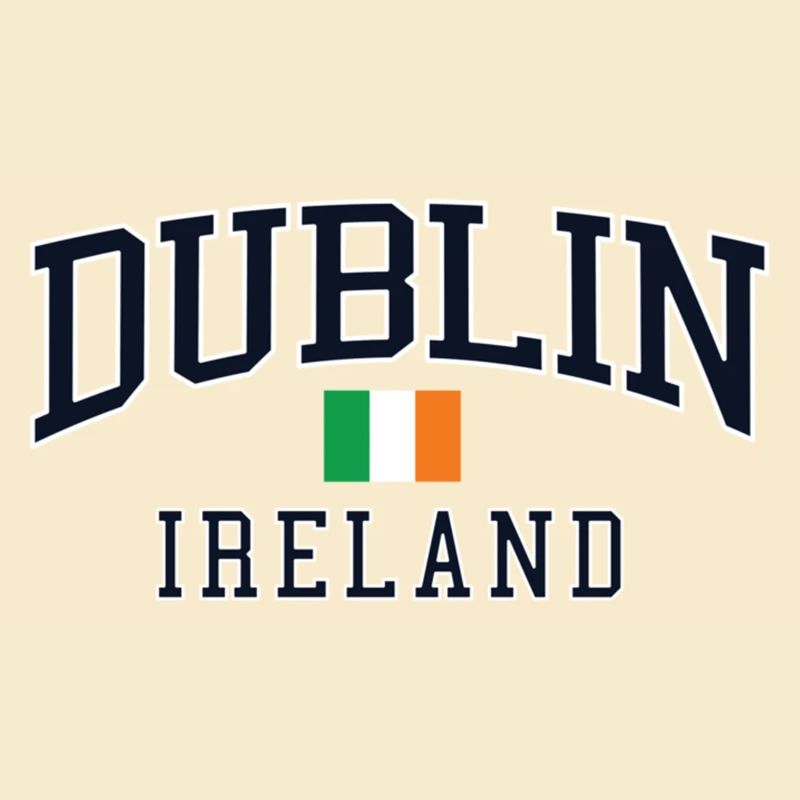 Dublin Ireland Arc Typography Tee