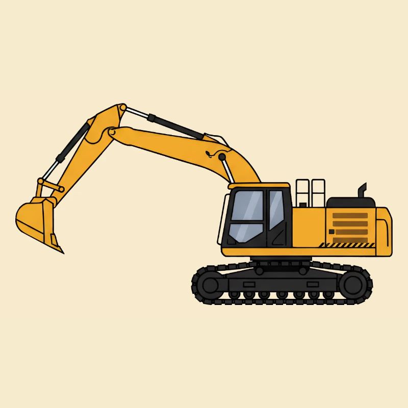 Bagger Baggerfahrer Baustelle