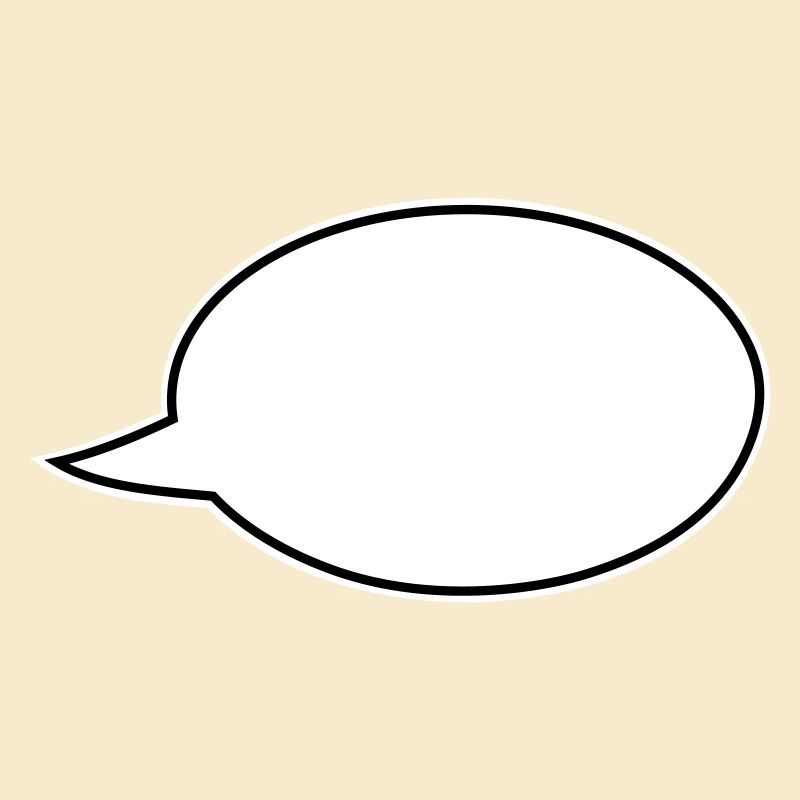 Speech bubble comic right