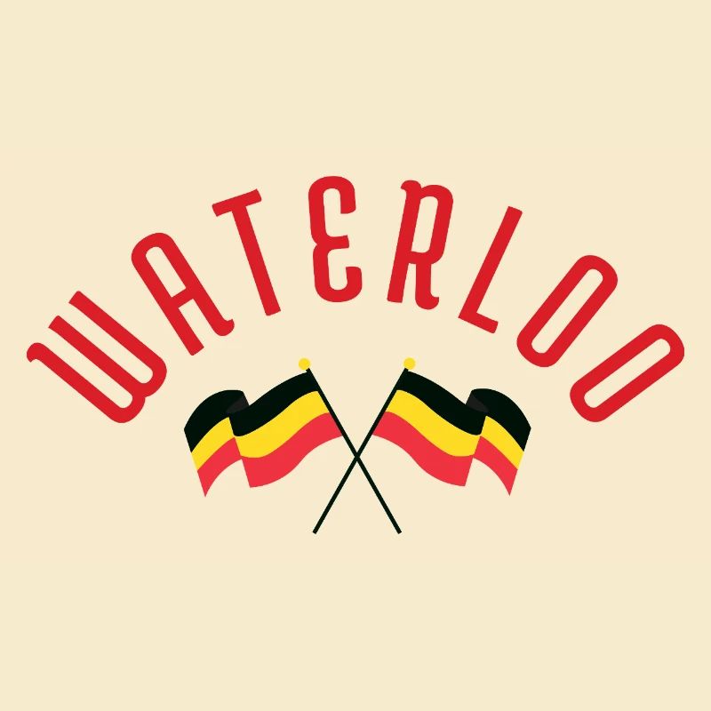 Waterloo Belgiska Flaggor