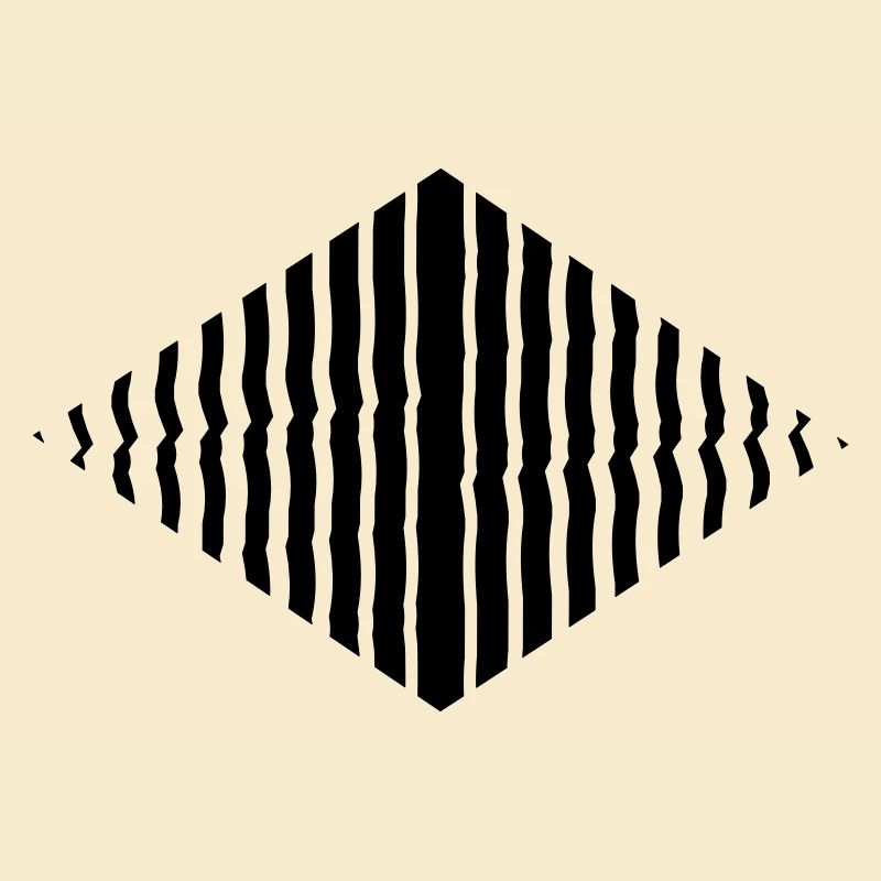 Rhombus shape line pattern many strokes