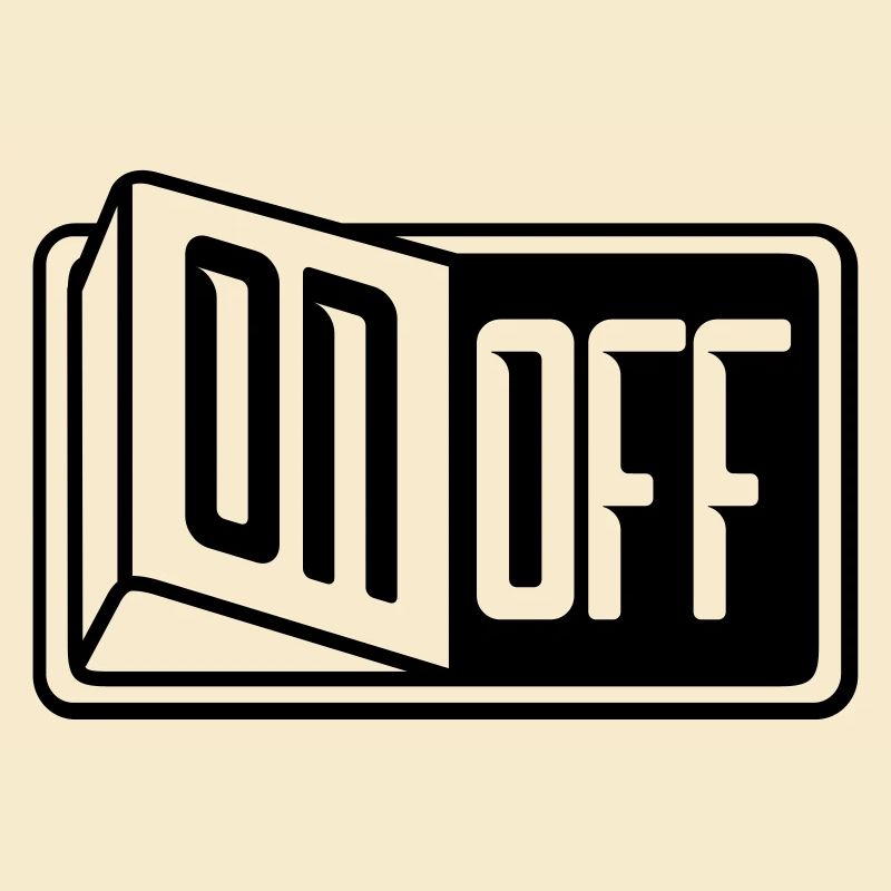 turn off off on switch button switch on