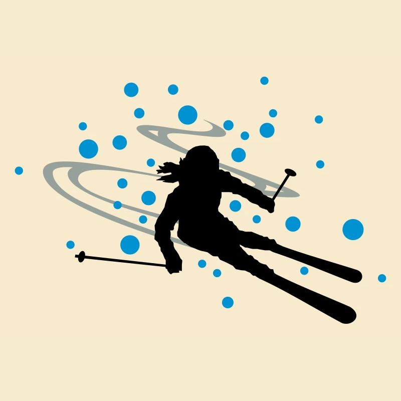 Skifahrerin Schnee