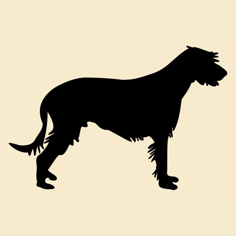 Irish wolfhound silhouette vector
