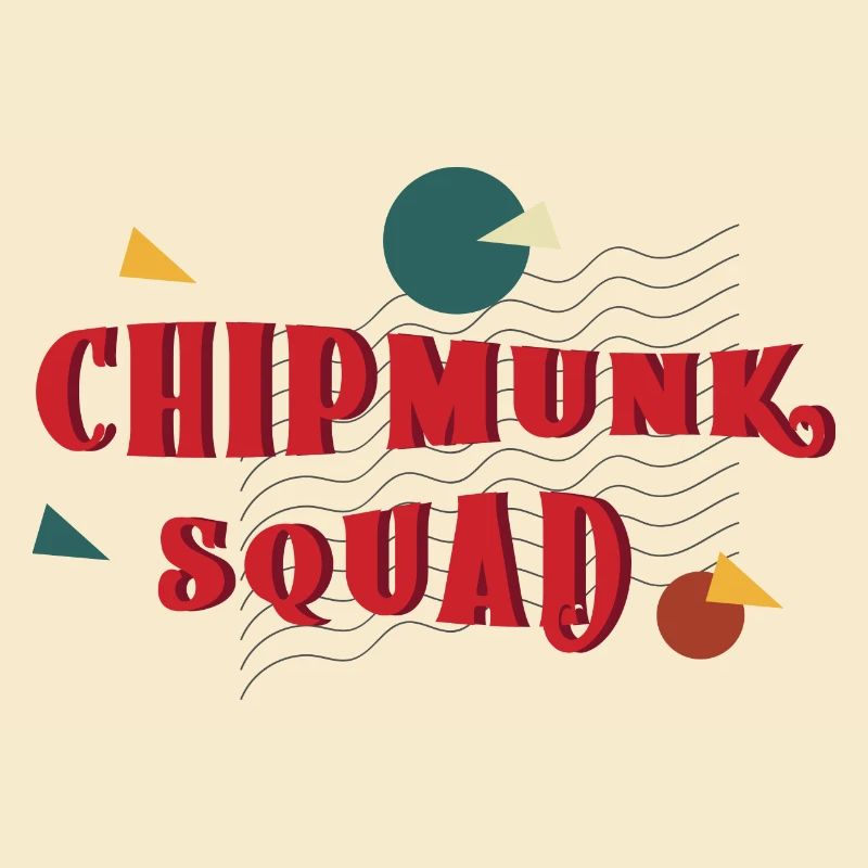 Écureuil mignon de l'escouade des Chipmunk