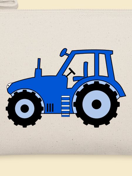 Traktor blau
