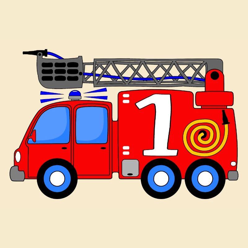 Fire engine 1st birthday children