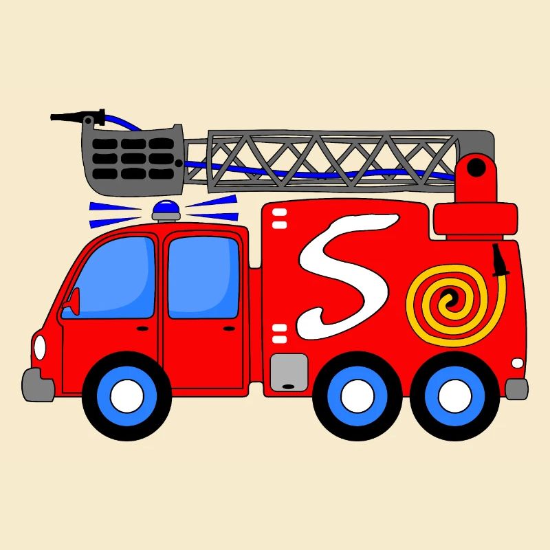 Fire engine 5th birthday children