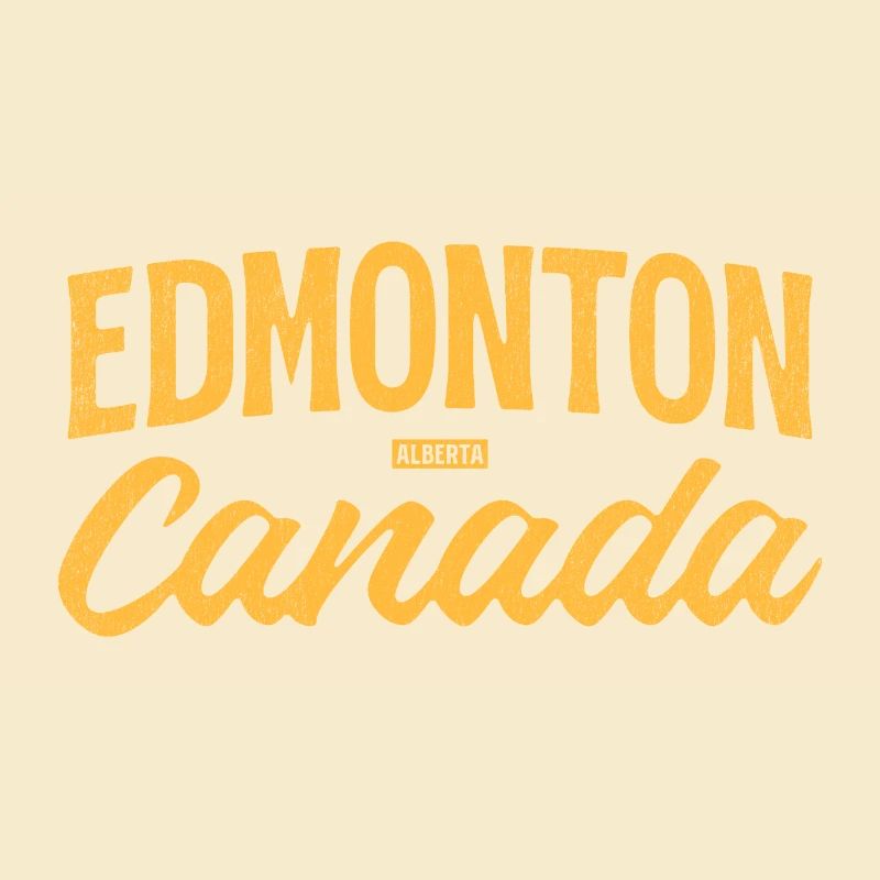 Edmonton Alberta Canada – Retro Lettering