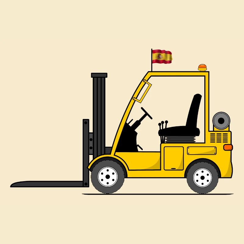 Chariot élévateur drapeau Espagne